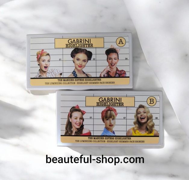 Хайлайтери 3 в 1 А Gabrini  Набір хайлайтерів А Gabrini  фото